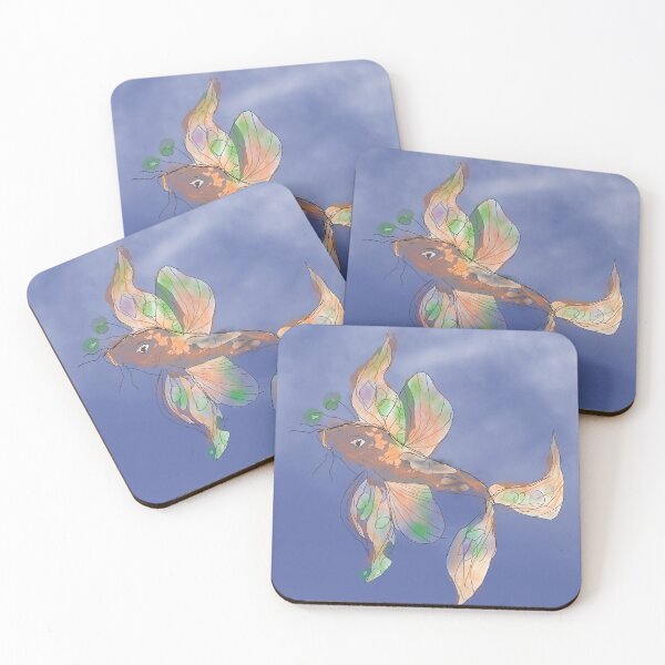 Item preview, Flying Koi Fish designed and sold by EllieTaylorArt.