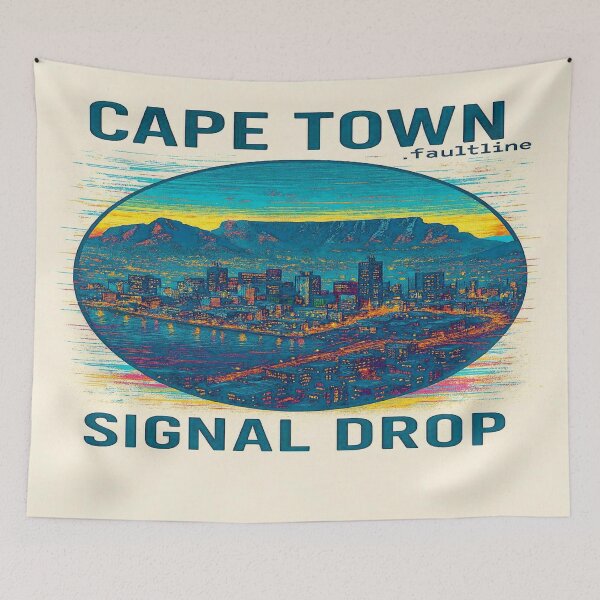 Item preview, CAPE TOWN.faultline // PIXEL DISRUPTION AT THE MOUNTAIN BASE designed and sold by VitalCostaRica.