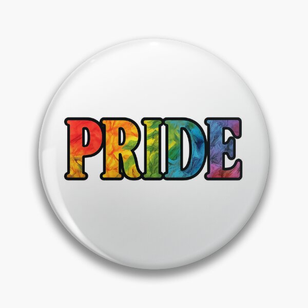 Item preview, PRIDE Floral Rainbow Text LGBTQ+ designed and sold by Long Journey.