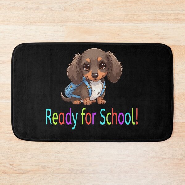 Item preview, Ready for School Cute Dachshund Puppy – Back to School designed and sold by The Real Life Symphony.