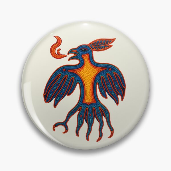 Item preview, Bird of Fire and Sacred Vision | Huichol Art designed and sold by CreandoLuzPDLL.