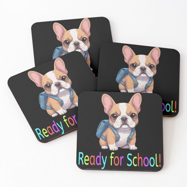 Item preview, Ready for School Cute Frenchie Puppy – Back to School designed and sold by The Real Life Symphony.