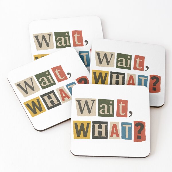 Item preview, Collage of isolated, sarcastic torn paper with text Wait, What?, background, AI generated designed and sold by dvoevnore.