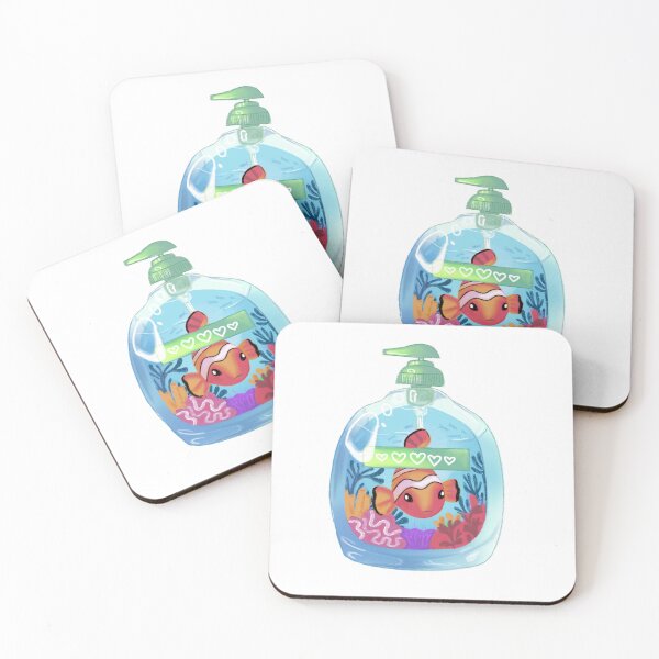 Item preview, Frutiger Aero Clownfish Aquarium Soap Kawaii Illustration designed and sold by casserolestan.