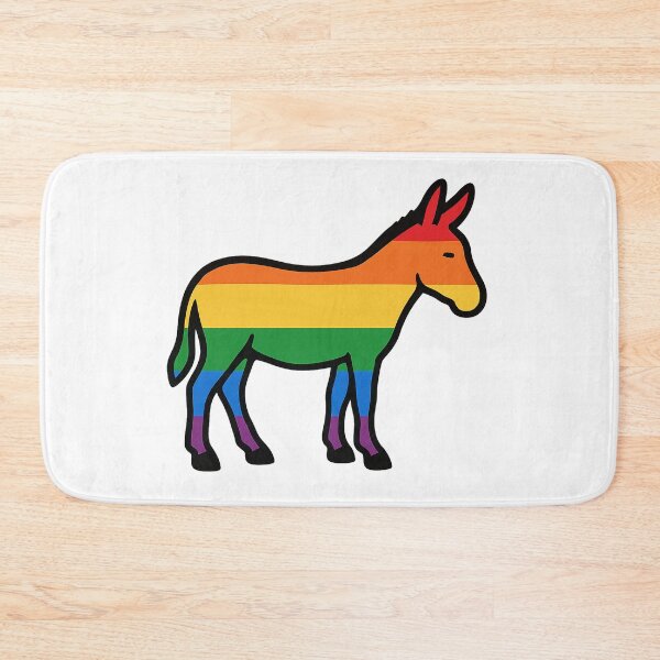 Item preview, Rainbow Queer Donkey designed and sold by StateofQueer.