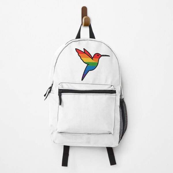 Item preview, Rainbow Queer Hummingbird designed and sold by StateofQueer.