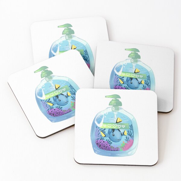 Item preview, Frutiger Aero Blue Tang Aquarium Soap Kawaii Illustration designed and sold by casserolestan.