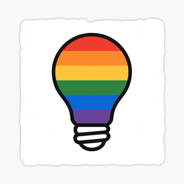Item preview, Rainbow Queer Lightbulb designed and sold by StateofQueer.