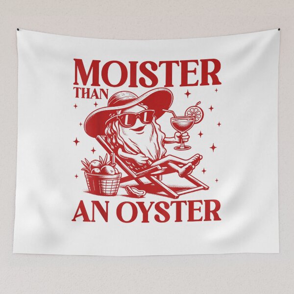 Item preview, Moister Than An Oyster Shirt, Retro Funny Graphic Cool Gift Idea designed and sold by BASKF.