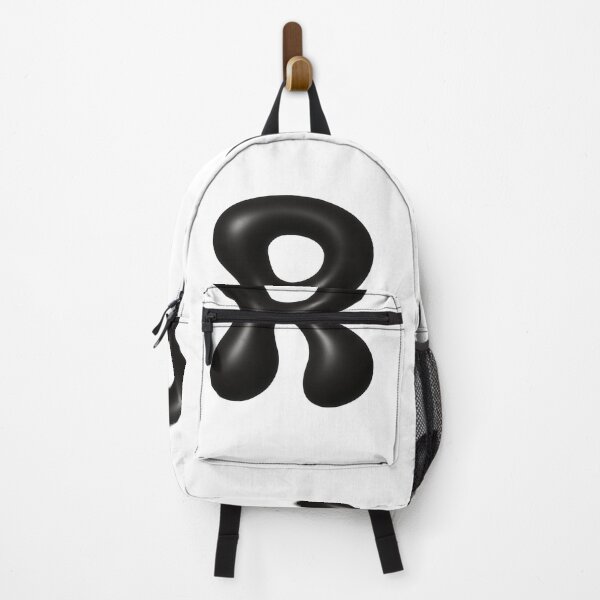 Item preview, Glossy Black Blob Letter R 3D Typography Art designed and sold by uncoXab.