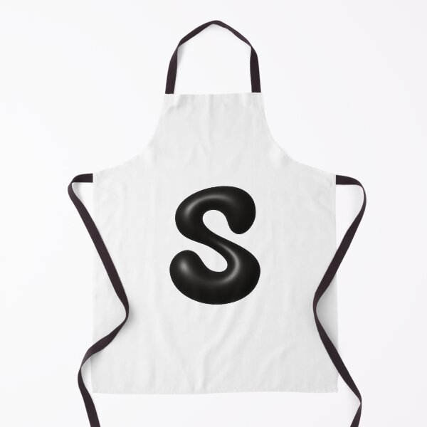 Item preview, Glossy Black Blob Letter S 3D Typography Art designed and sold by uncoXab.