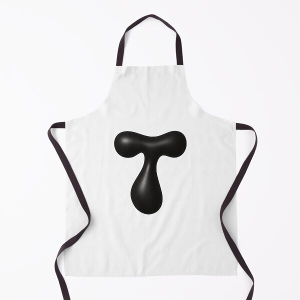 Item preview, Glossy Black Blob Letter T 3D Typography Art designed and sold by uncoXab.