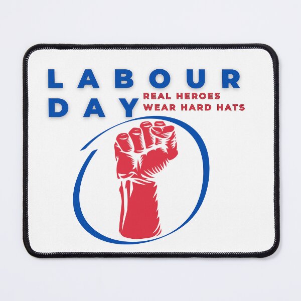 Item preview, Labour Day – Real Heroes Wear Hard Hats designed and sold by Vivaro.