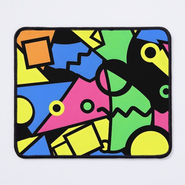Item preview, Memphis-style abstract background with geometric shapes designed and sold by AdminX1100.