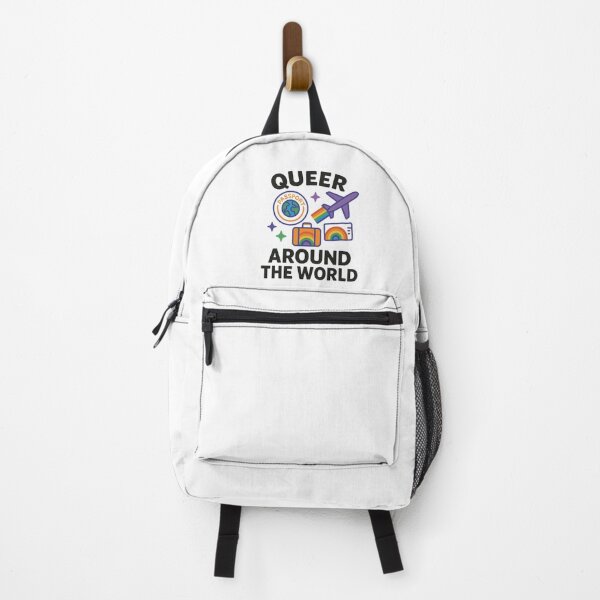 Item preview, QUEER AROUND THE WORLD – Rainbow Travel Pride Design designed and sold by StateofQueer.