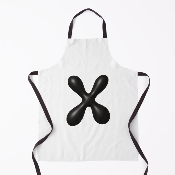 Item preview, Glossy Black Blob Letter X 3D Typography Art designed and sold by uncoXab.