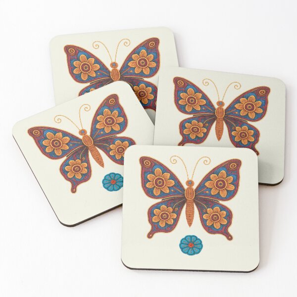 Item preview, Sacred Butterfly of Transformation | Huichol Art designed and sold by CreandoLuzPDLL.