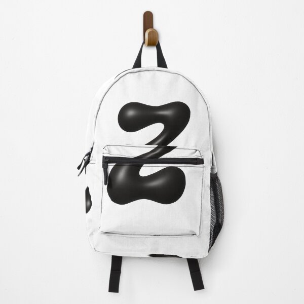 Item preview, Glossy Black Blob Letter Z 3D Typography Art designed and sold by uncoXab.