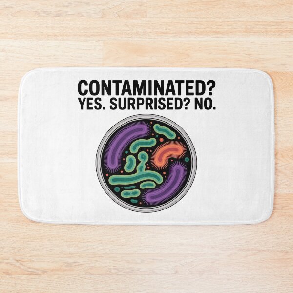Item preview, Contaminated? yes, surprised? No, funny microbiology designed and sold by NoetherSym.