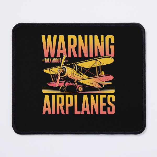 Item preview, Funny Biplane Aviation Design With Talk About Airplanes Quote and Bold Vintage Flight Warning designed and sold by EidosEmporiium.