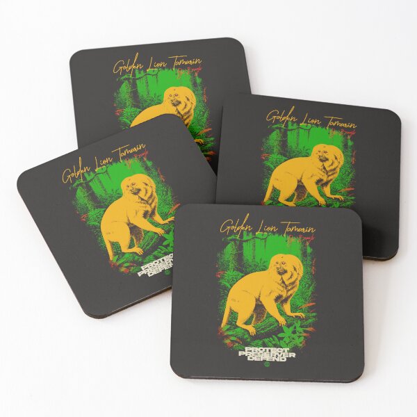 Item preview, Vibrant Golden Lion Tamarin Illustration designed and sold by BrazilWildArt.