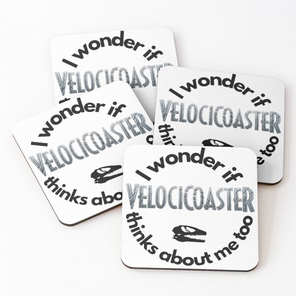 Item preview, I wonder if Velocicoaster thinks about me too designed and sold by MakeItLibbette.