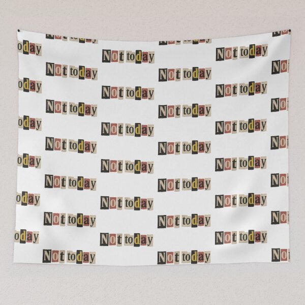 Item preview, Sarcastic torn paper collage with text not today on transparent background, AI Generated designed and sold by dvoevnore.