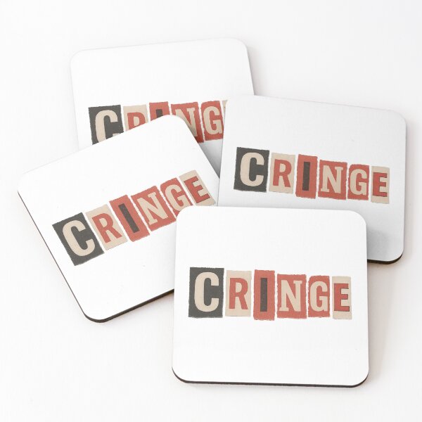 Item preview, Collage style text reading cringe on torn paper isolated on transparent background, AI Generated designed and sold by dvoevnore.