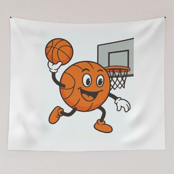 Item preview, Kids Cartoon Basketball Dunking designed and sold by BackgroundND.