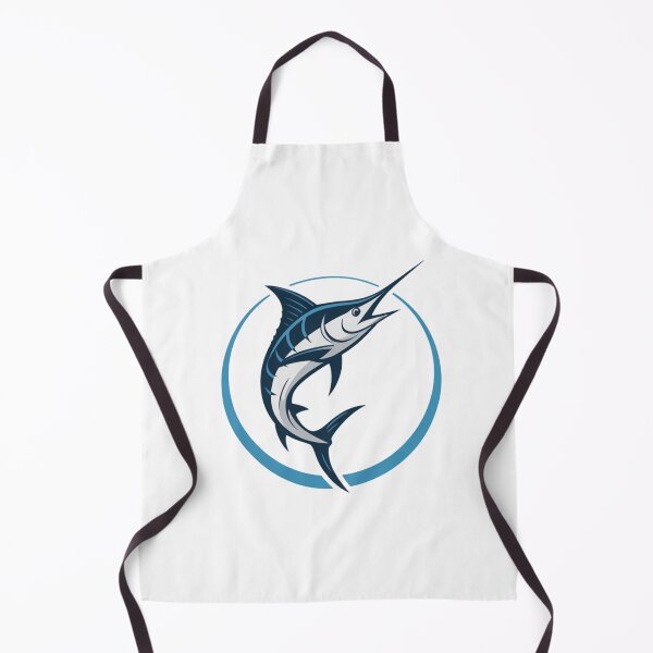 Item preview, Minimalist Marlin Logo – Nautical Style designed and sold by FusiTink.