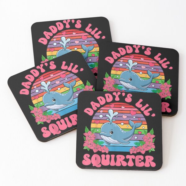 Item preview, Daddy's Lil' Squirter Funny Joke Inappropriate Raunchy Adult Humor Hoodie Sarcastic Meme Gift Offensive Adorable Whale Squirter Design for Family Fun designed and sold by BASKF.