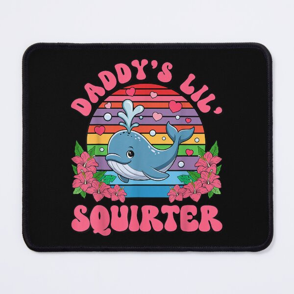 Item preview, Daddy's Lil' Squirter Funny Joke Inappropriate Raunchy Adult Humor Hoodie Sarcastic Meme Gift Offensive Adorable Whale Squirter Design for Family Fun designed and sold by BASKF.