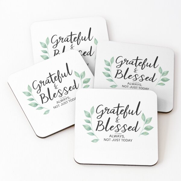 Item preview, Grateful & Blessed - Autumn Watercolor designed and sold by Uglyandcute.