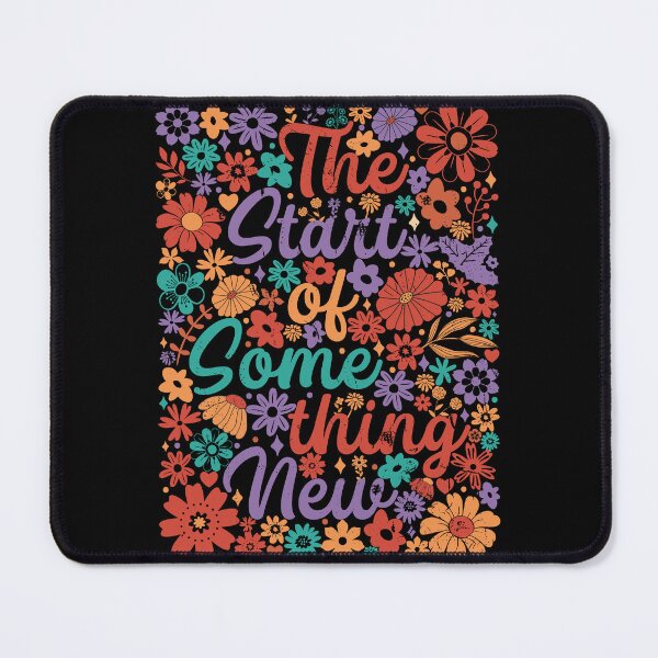 Item preview, The Start of Something New – Floral Inspirational Quote for Women | Fresh Start & Growth Design designed and sold by Faissal Thomass.