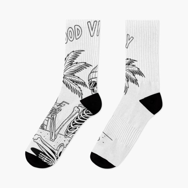Item preview, Good Vibes Skeleton designed and sold by Linework Studio.