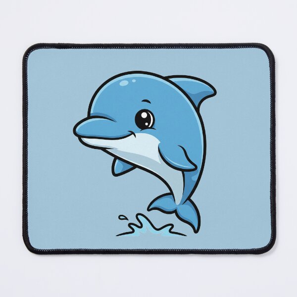Item preview, Cute Baby Dolphin Cartoon With Big Eyes designed and sold by LightArt25.