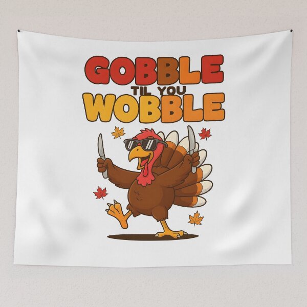 Item preview, Gobble Til You Wobble - Funny Turkey Dance designed and sold by Uglyandcute.