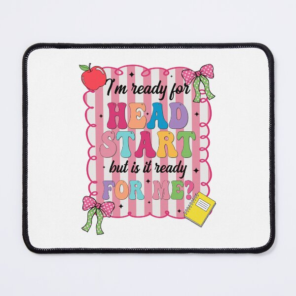 Item preview, I'm Ready for Head Start But Is It Ready for Me Funny Back to School Design with Pink Stripes	 designed and sold by EidosEmporiium.