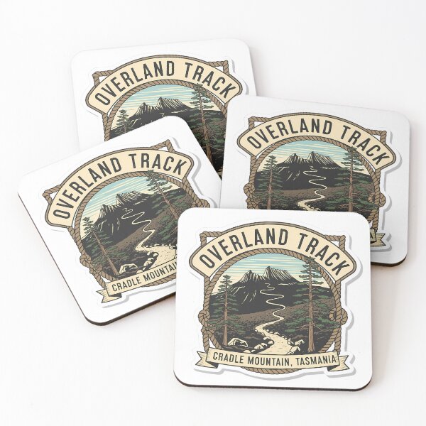 Item preview, The Overland Track: A Vintage Cradle Mountain Hiking Emblem designed and sold by Digital Dreams Arts.