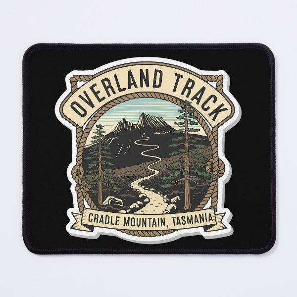 Item preview, The Overland Track: A Vintage Cradle Mountain Hiking Emblem designed and sold by Digital Dreams Arts.