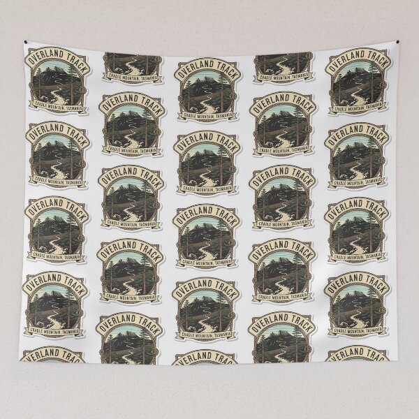 Item preview, The Overland Track: A Vintage Cradle Mountain Hiking Emblem designed and sold by Digital Dreams Arts.