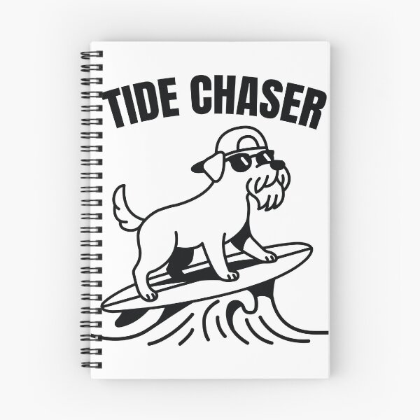 Item preview, Surf’s Pup - Cool Dog Schnauzer Catching Waves designed and sold by CurlyDude.