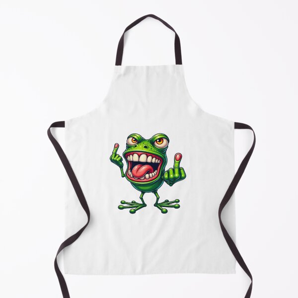 Item preview, Funny frog showing two middle fingers designed and sold by HolaJosephina.