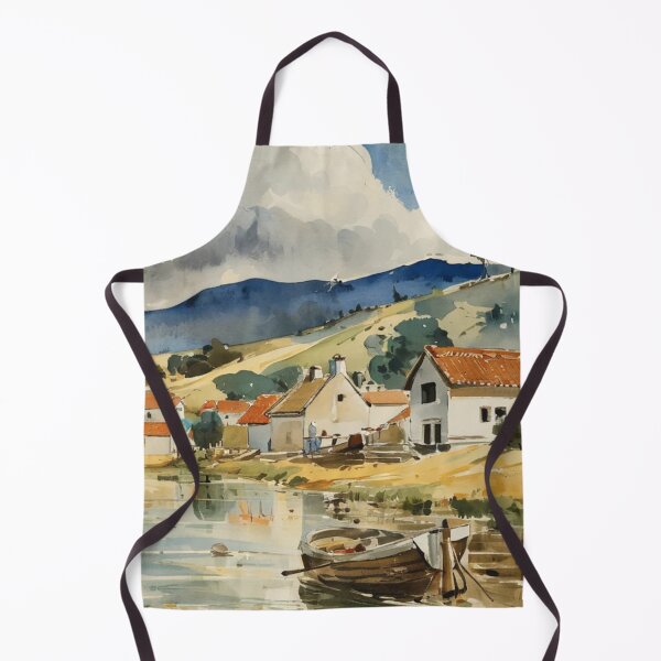 Item preview, The Mill at Tuckenhay3(watercolour + AI) designed and sold by artsmeow.