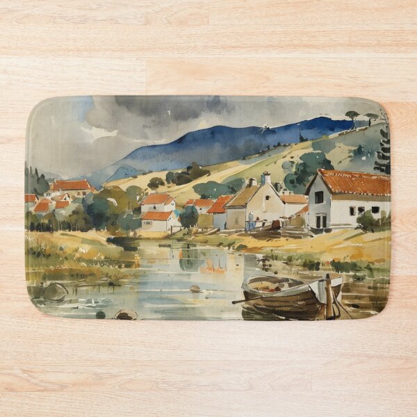 Item preview, The Mill at Tuckenhay3（watercolour + AI） designed and sold by artsmeow.