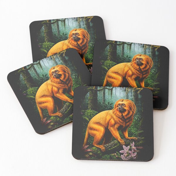 Item preview, Brazilian Golden Tamarin Illustration designed and sold by BrazilWildArt.