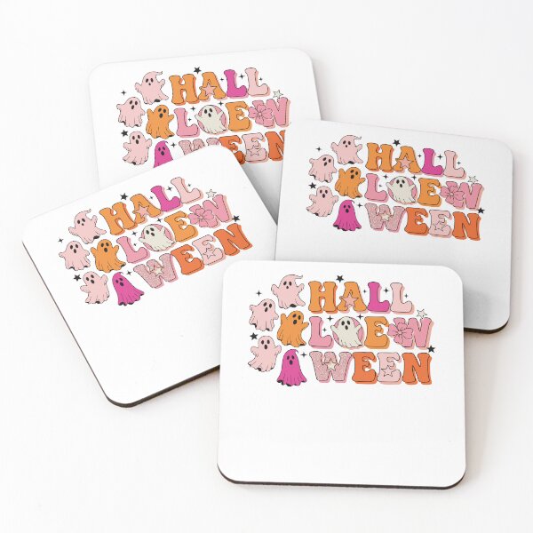 Item preview, Groovy Halloween Ghost Letters with Bold Colors and Retro Ghosts in Each Funky Letter Shape designed and sold by EidosEmporiium.