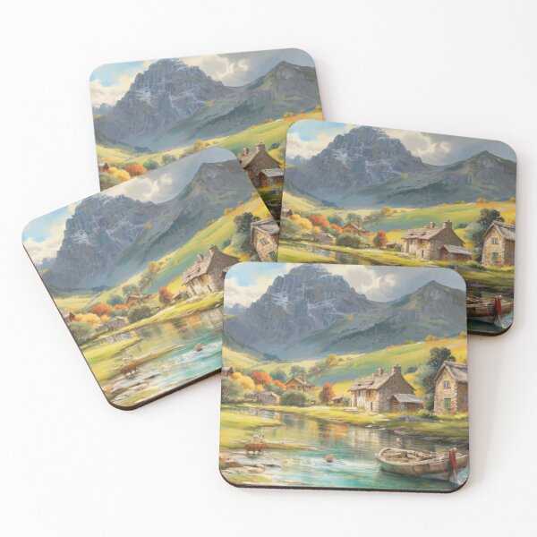 Item preview, The Mill at Tuckenhay（watercolour + AI） designed and sold by artsmeow.