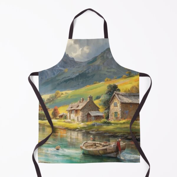 Item preview, The Mill at Tuckenhay(watercolour + AI) designed and sold by artsmeow.
