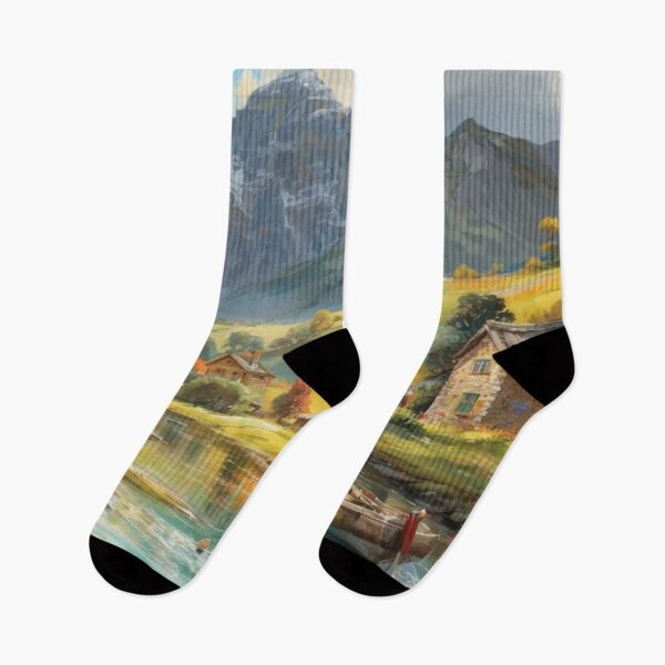 Item preview, The Mill at Tuckenhay（watercolour + AI） designed and sold by artsmeow.